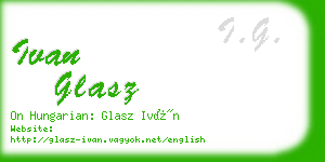 ivan glasz business card